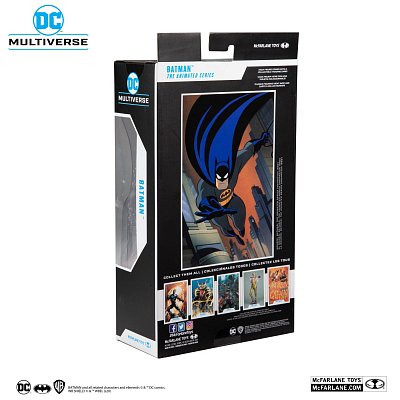 DC Multiverse Animated Actionfigur Animated Batman Variant Blue/Gray 18 cm --- BESCHAEDIGTE VERPACKUNG