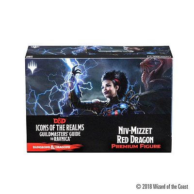 D&D Icons of the Realms: Guildmasters\' Guide to Ravnica Niv-Mizzet Red Dragon Premium Figure --- BESCHAEDIGTE VERPACKUNG