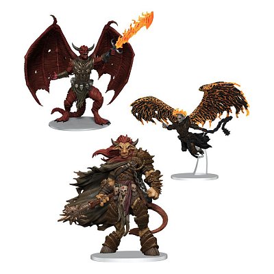 D&D Icons of the Realms Miniaturen vorbemalt Archdevils - Bael, Bel, and Zariel - Beschädigte Verpackung