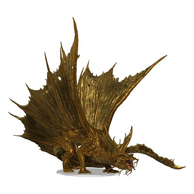 D&D Icons of the Realms Premium Miniatur vorbemalt Adult Gold Dragon 25 cm - Beschädigte Verpackung