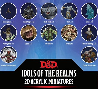D&D Idols of the Realms 2D Miniaturen: Boneyard: 2D Set 1