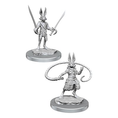 D&D Nolzur\'s Marvelous Miniatures Miniaturen unbemalt 2er-Packs Harengon Rogues Umkarton (4)