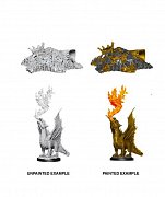 D&D Nolzur\'s Marvelous Miniatures Miniaturen unbemalt Gold Wormling & Treasure Pile Umkarton (6)