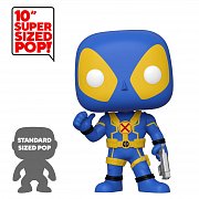 Deadpool Super Sized POP! Vinyl Figur Thumb Up Blue Deadpool 25 cm  --- BESCHAEDIGTE VERPACKUNG