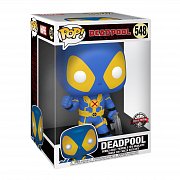 Deadpool Super Sized POP! Vinyl Figur Thumb Up Blue Deadpool 25 cm  --- BESCHAEDIGTE VERPACKUNG