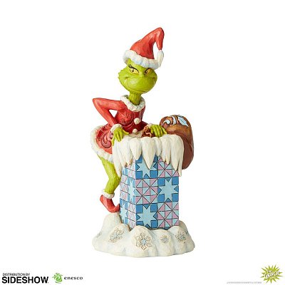 Der Grinch Statue Grinch Climbing in the Chimney by Jim Shore 23 cm