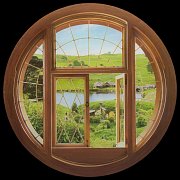 Der Hobbit Giant Wandaufkleber Hobbit Window