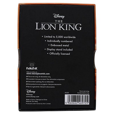Der König der Löwen Metallbarren Limited Edition
