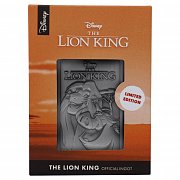 Der König der Löwen Metallbarren Limited Edition