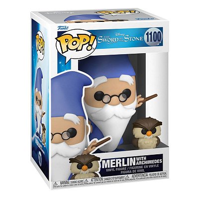 Die Hexe und der Zauberer POP! & Buddy Vinyl Figur Merlin w/Archimedes 9 cm