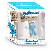 Die Schlümpfe Collector Collection Statue Schlumpf mit Schild Just Smurf It! 18 cm