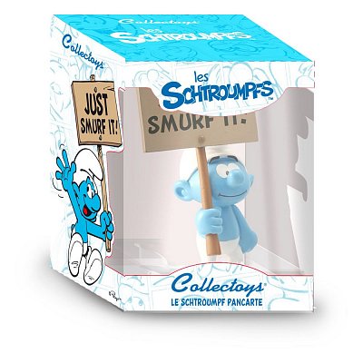 Die Schlümpfe Collector Collection Statue Schlumpf mit Schild Just Smurf It! 18 cm