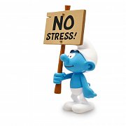Die Schlümpfe Collector Collection Statue Schlumpf mit Schild No Stress! 18 cm