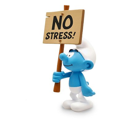 Die Schlümpfe Collector Collection Statue Schlumpf mit Schild No Stress! 18 cm