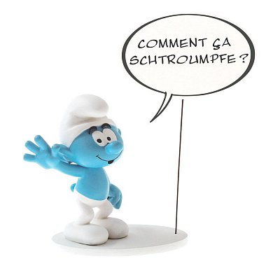 Die Schlümpfe Collectoys Comics Speech Statue Schlumpf 22 cm *Französische Version*