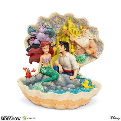 Disney Statue The Little Mermaid Shell Scene (Arielle die Meerjungfrau) 20 cm --- BESCHAEDIGTE VERPACKUNG