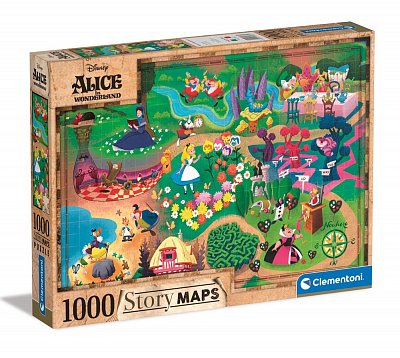 Disney Story Maps Puzzle Alice im Wunderland (1000 Teile)