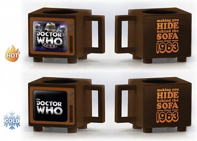 Doctor Who Tasse mit Thermoeffekt Hide Behind the Sofa