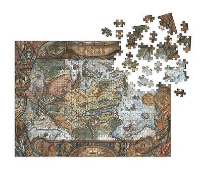 Dragon Age Puzzle World of Thedas Map (1000 Teile) - Stark beschädigte Verpackung