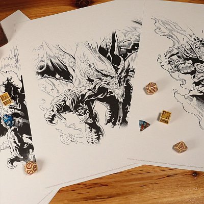 Dungeons & Dragons Kunstdrucke 7er-Set 36 x 28 cm