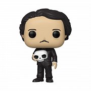 Edgar Allan Poe POP! Icons Vinyl Figur Edgar Allan Poe w/ Skull 9 cm