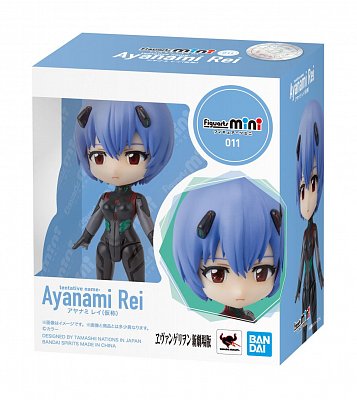 Evangelion: 3.0+1.0 Figuarts mini Actionfigur Tentative Name: Rei Ayanami 9 cm --- BESCHAEDIGTE VERPACKUNG