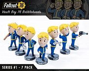 Fallout 76 Wackelkopf-Figuren 13 cm Vault-Tec Vault Boys Serie 1 7er- Pack