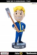 Fallout 76 Wackelkopf-Figuren 13 cm Vault-Tec Vault Boys Serie 1 7er- Pack