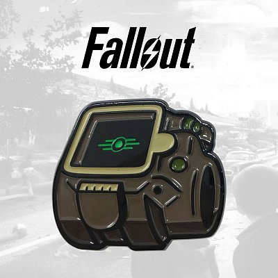 Fallout Ansteck-Pin Vault-Tec Glow In The Dark Logo Limited Edition