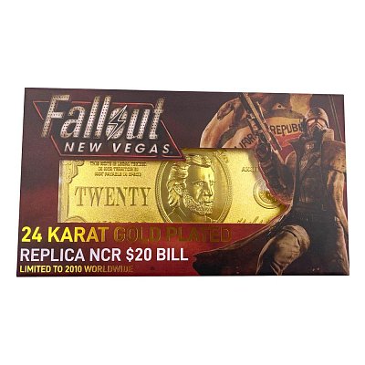 Fallout: New Vegas Replik New California Republik 20 Dollar Bill (vergoldet)