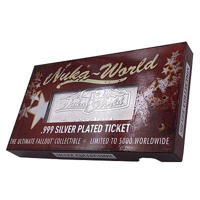 Fallout Replik Nuka World Ticket (versilbert)