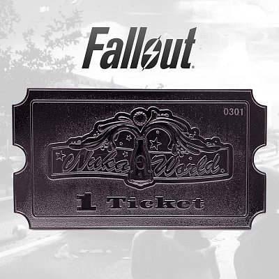 Fallout Replik Nuka World Ticket (versilbert)