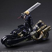 Final Fantasy VII Advent Children Play Arts Kai Actionfigur Cloud Strife & Fenrir 28 cm