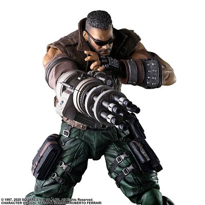 Final Fantasy VII Remake Play Arts Kai Actionfigur Barret Wallace Ver. 2 28 cm