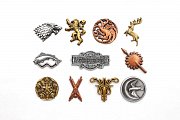 Game of Thrones Ansteck-Pin 10er-Pack Häuser & Logo