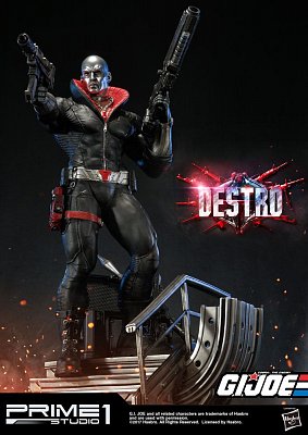 G.I. Joe Statue 1/4 Destro 68 cm --- BESCHAEDIGTE VERPACKUNG
