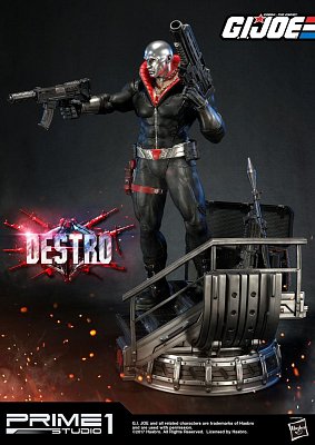 G.I. Joe Statue 1/4 Destro 68 cm --- BESCHAEDIGTE VERPACKUNG