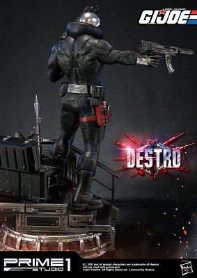 G.I. Joe Statue 1/4 Destro 68 cm --- BESCHAEDIGTE VERPACKUNG
