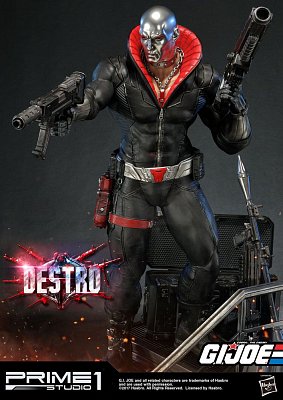 G.I. Joe Statue 1/4 Destro 68 cm --- BESCHAEDIGTE VERPACKUNG