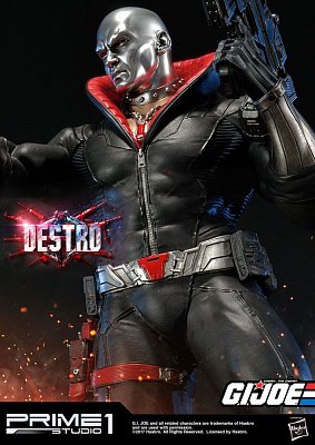 G.I. Joe Statue 1/4 Destro 68 cm --- BESCHAEDIGTE VERPACKUNG