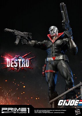 G.I. Joe Statue 1/4 Destro 68 cm --- BESCHAEDIGTE VERPACKUNG
