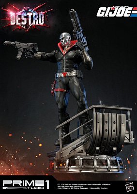 G.I. Joe Statue 1/4 Destro 68 cm --- BESCHAEDIGTE VERPACKUNG