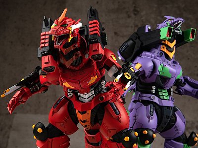 Godzilla vs Evangelion Plastic Model Kit Type-3 Kiryu Kai EVA Unit-02 Color Ver. 24 cm