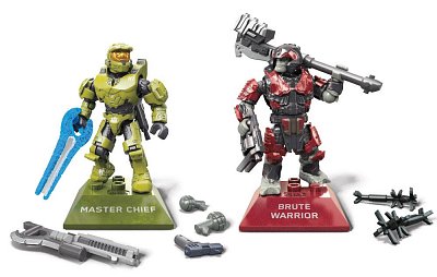 Halo Infinite Mega Construx Pro Builders Bauset Master Chief vs. Brute Warrior