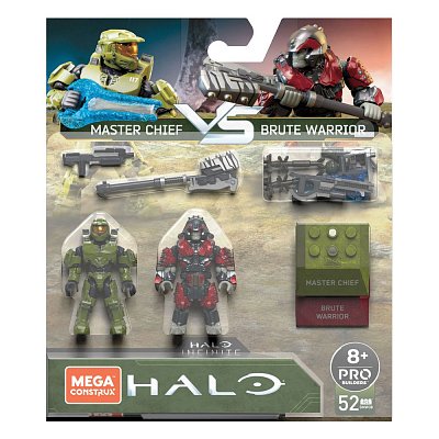 Halo Infinite Mega Construx Pro Builders Bauset Master Chief vs. Brute Warrior
