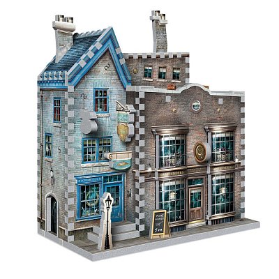 Harry Potter 3D Puzzle DAC Ollivanders Zauberstabladen & Scribbulus\' Schreibwaren --- BESCHAEDIGTE VERPACKUNG