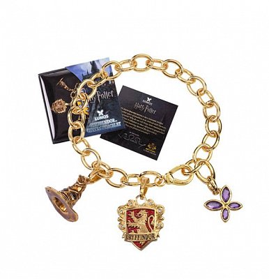 Harry Potter Bettelarmband Lumos Gryffindor (vergoldet)