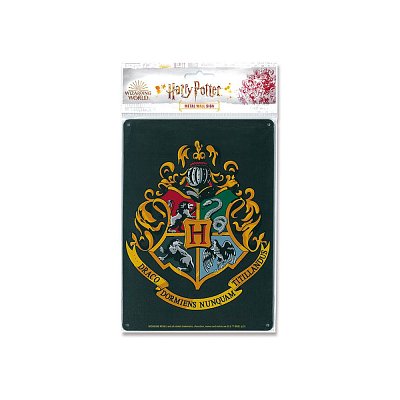 Harry Potter Blechschild Hogwarts Logo 15 x 21 cm