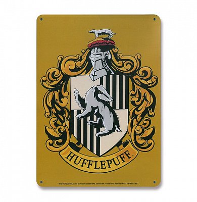 Harry Potter Blechschild Hufflepuff 15 x 21 cm