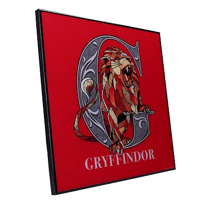 Harry Potter Crystal Clear Picture Wanddekoration Gryffindor 32 x 32 cm